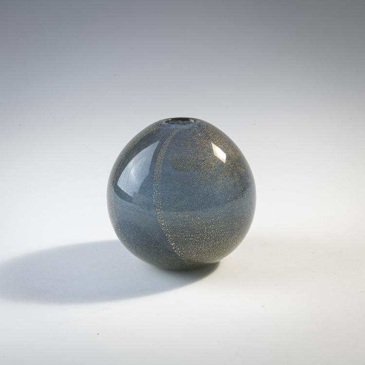 Bild 1 zu Objekt, Vase 'Sommerso a bollicine', um 1934-36, Carlo Scarpa, Venini & C., Murano, 175C 486