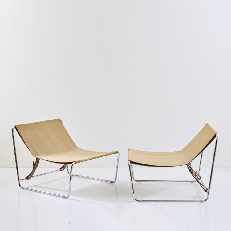 Hauptbild zu Objekt, Zwei Sessel 'Apollo', 1968 (Entwurf), Claude Courtecuisse, Sedia Steiner (zug./attr.), 175B 299