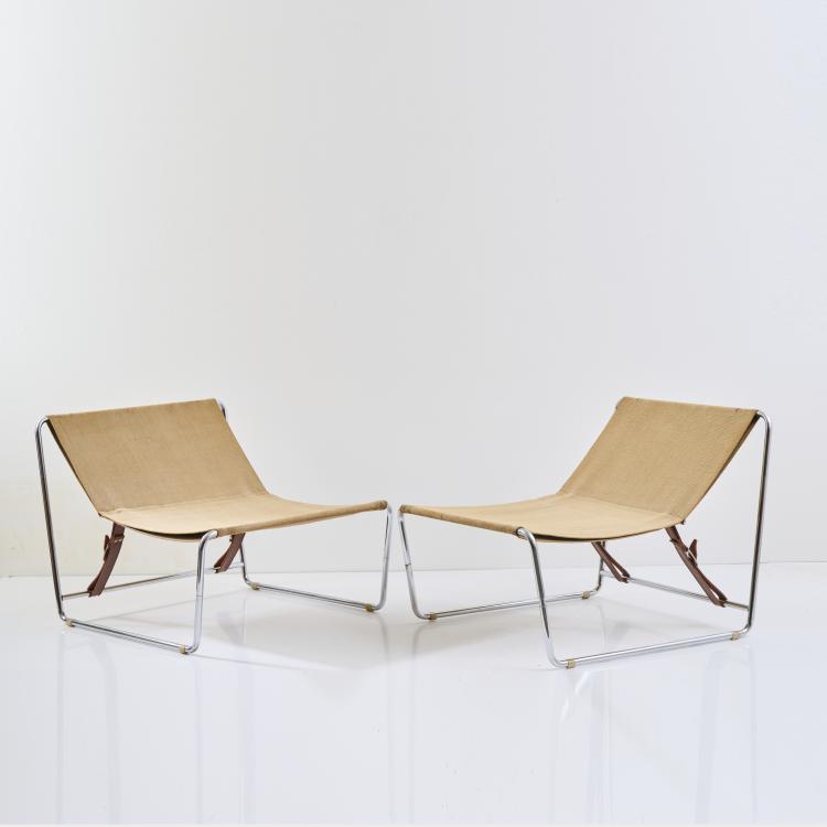 Bild 1 zu Objekt, Zwei Sessel 'Apollo', 1968 (Entwurf), Claude Courtecuisse, Sedia Steiner (zug./attr.), 175B 299