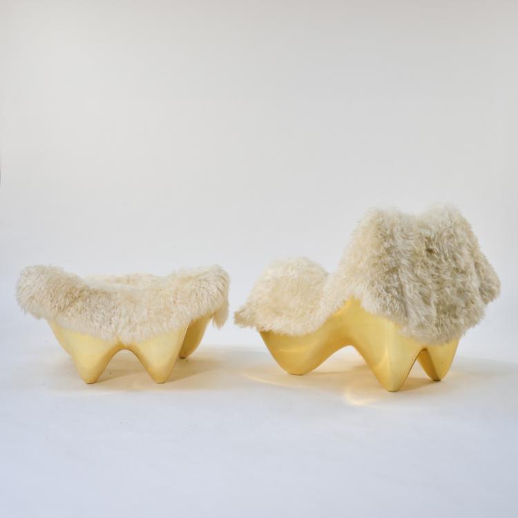 Bild 2 zu Objekt, 'The Duchess' armchair with ottoman, 2007 (design), Greg Lynn, Vitra, Birsfelden, 175B 433