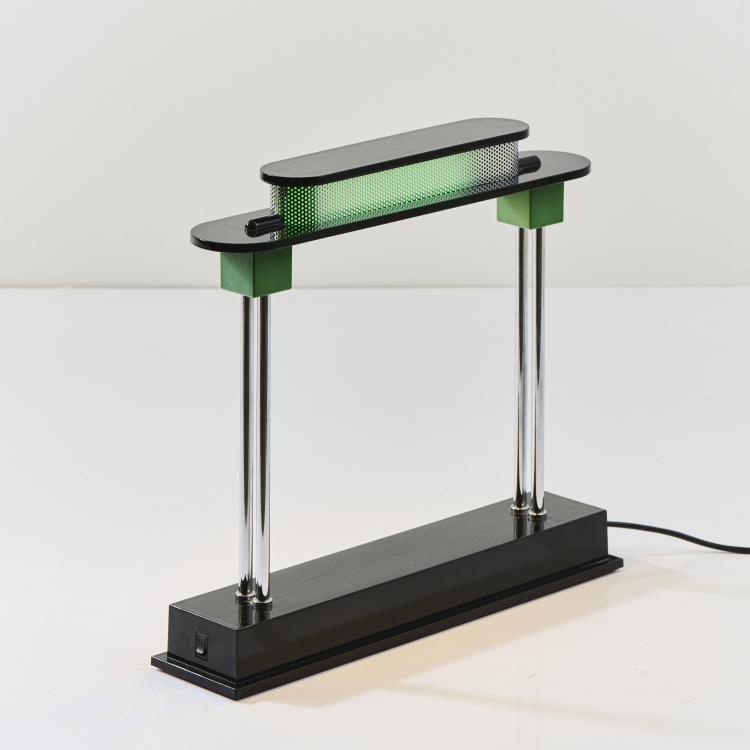 Hauptbild zu Objekt, 'Pausania' table light, 1983 (design), Ettore Sottsass, Artemide, Mailand, 175B 355