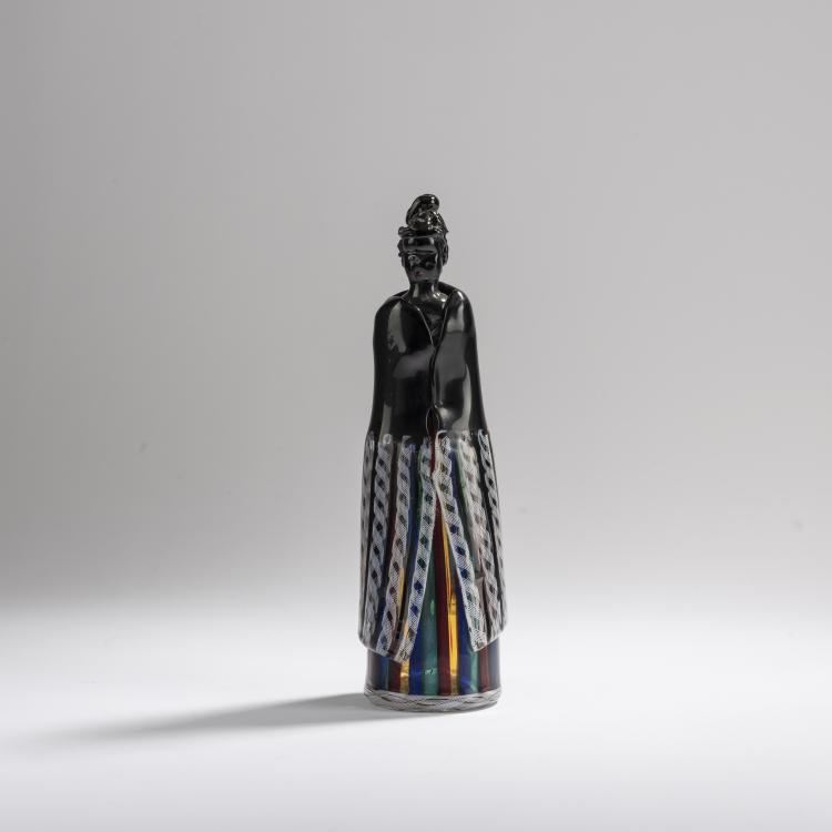Hauptbild zu Objekt, 'Venezia' figure from the 'Costumi regionali' series, 1949/50, Fulvio Bianconi, Venini & C., Murano, 175C 534