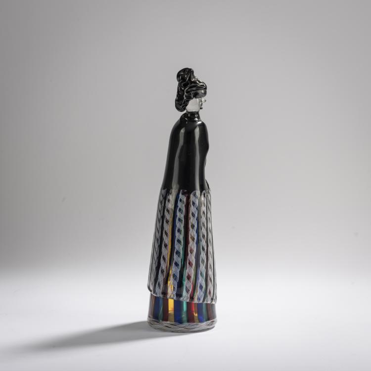 Bild 1 zu Objekt, 'Venezia' figure from the 'Costumi regionali' series, 1949/50, Fulvio Bianconi, Venini & C., Murano, 175C 534