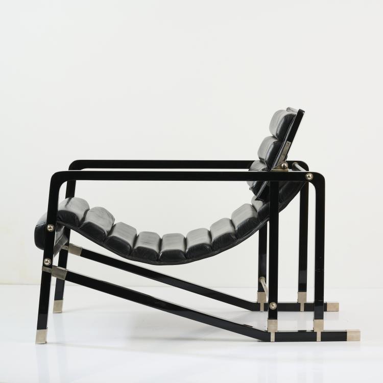 Hauptbild zu Objekt, 'Transat' easy chair, 1925/26 (design), Eileen Gray, Ecart International, Paris, 175B 90
