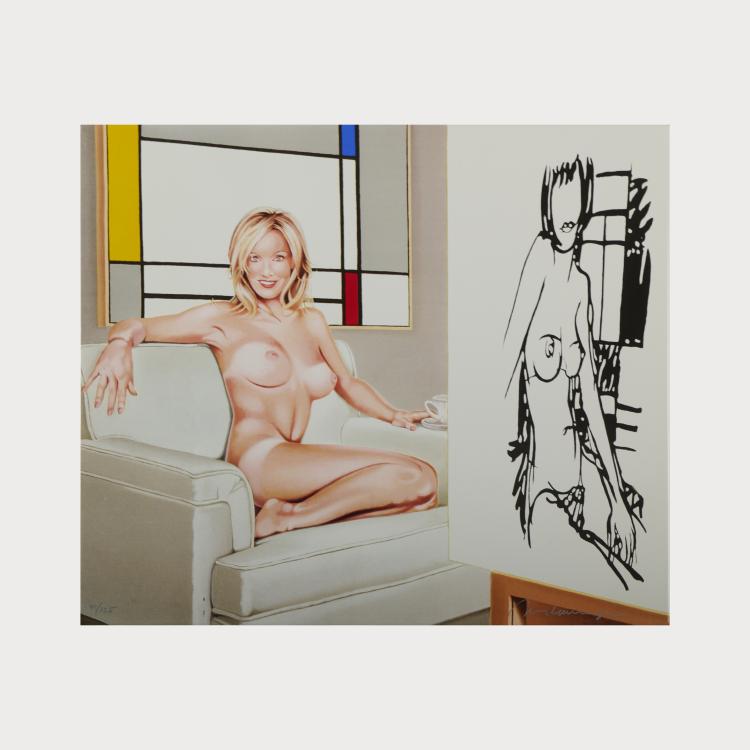 Hauptbild zu Objekt, 'Tea at 5 pm (with Wesselmann and Mondrian)', 2008, Mel Ramos, 175D 820