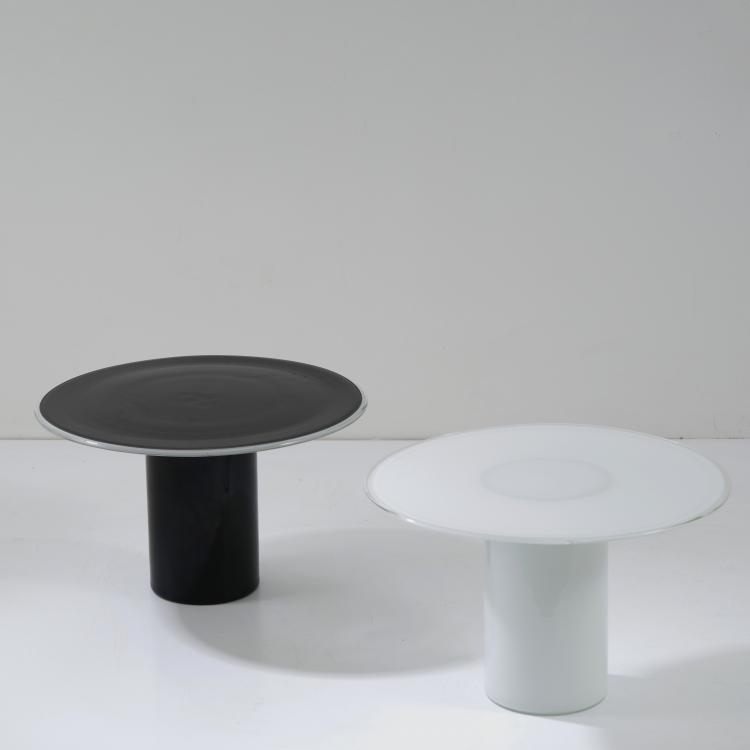 Bild 1 zu Objekt, Two side tables, c. 1986 (design), Luciano Vistosi (attributed), Vetreria Vistosi, Murano (zug./attr.), 175B 391