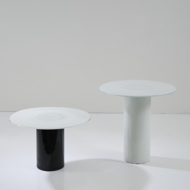 Bild 1 zu Objekt, Two side tables, c. 1986 (design), Luciano Vistosi (attributed), Vetreria Vistosi, Murano, 175B 390