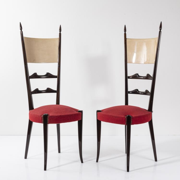 Bild 2 zu Objekt, Two chairs, 1950s, Pozzi & Verga, Mariano Comense (zugeschrieben/attributed), 176B 210