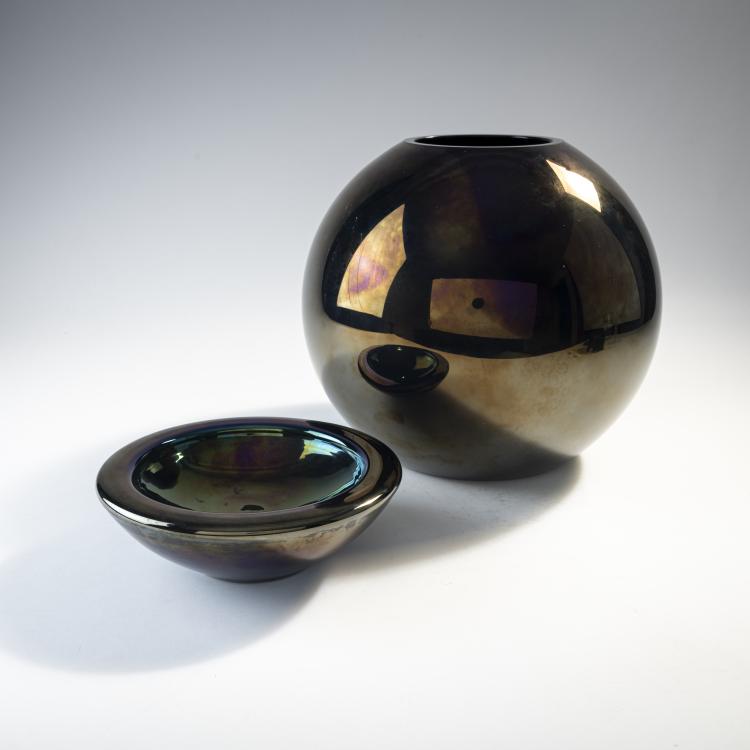 Hauptbild zu Objekt, Vase and bowl, 1970s, Luigi Caccia Dominioni (attributed), Azucena, Mailand (zug./attr.), 175B 175