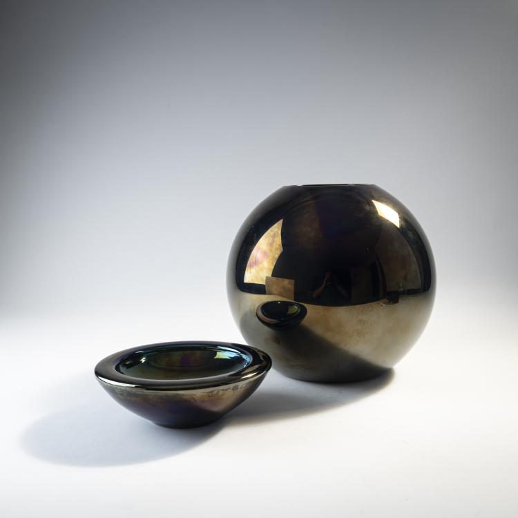Bild 1 zu Objekt, Vase and bowl, 1970s, Luigi Caccia Dominioni (attributed), Azucena, Mailand (zug./attr.), 175B 175