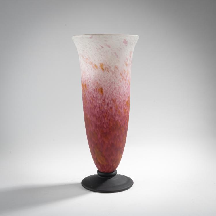 Hauptbild zu Objekt, Hohe Vase, um 1922, Daum Fr&egrave;res, Nancy, 176C 391