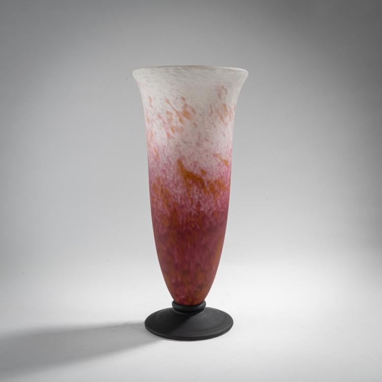 Bild 2 zu Objekt, Hohe Vase, um 1922, Daum Fr&egrave;res, Nancy, 176C 391