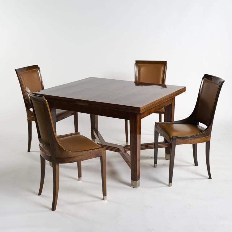 Bild 6 zu Objekt, Table  with four 'Gondola' chairs, c. 1905, Ungeth&uuml;m, August, Wien, 176C 576