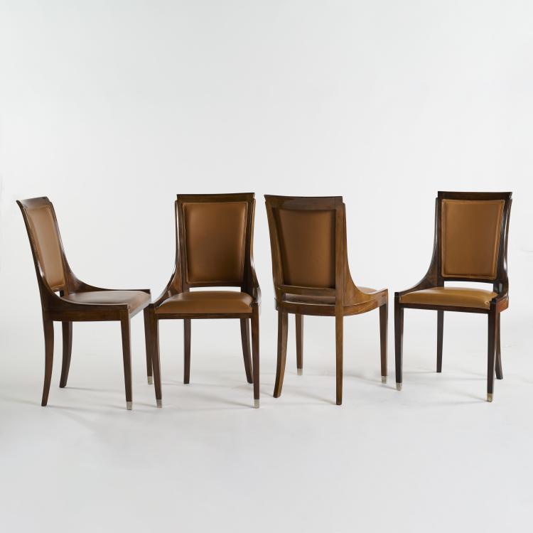 Bild 12 zu Objekt, Table  with four 'Gondola' chairs, c. 1905, Ungeth&uuml;m, August, Wien, 176C 576