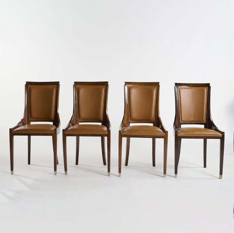 Bild 13 zu Objekt, Table  with four 'Gondola' chairs, c. 1905, Ungeth&uuml;m, August, Wien, 176C 576