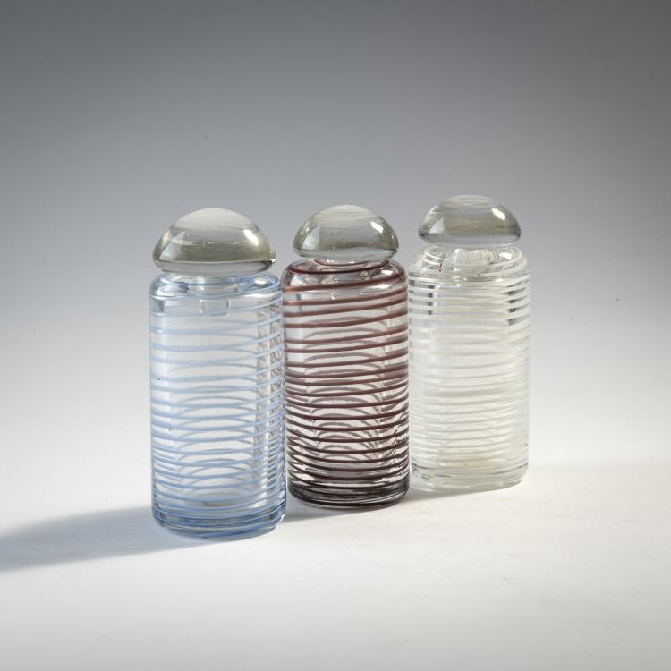 Bild 1 zu Objekt, Drei Flakons 'A fili', um 1950, Venini & C., Murano, 175C 538