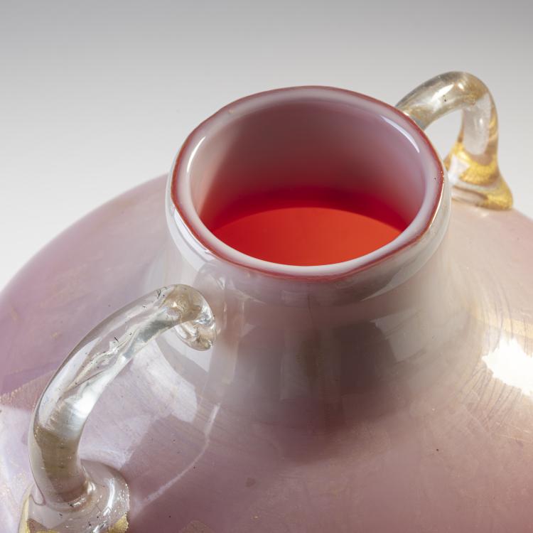 Bild 2 zu Objekt, Vase 'Incamiciato pesco oro', um 1937, Flavio Poli, Seguso Vetri D'arte, Murano, 175C 465