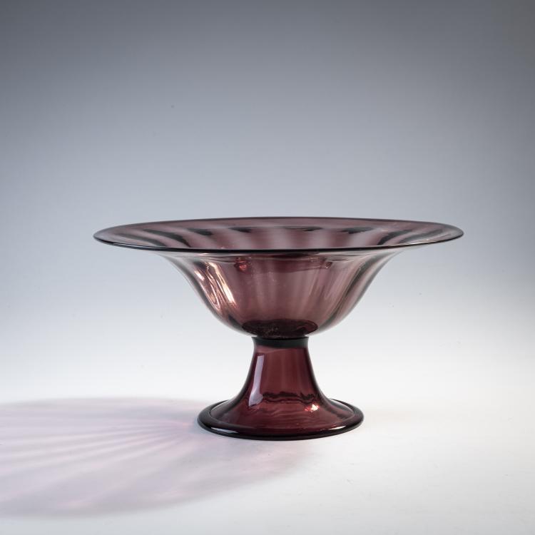 Hauptbild zu Objekt, 'Costolato' centerpiece, 1925/26, Vittorio Zecchin, Cappelin, M.V.M., Murano, 175C 442