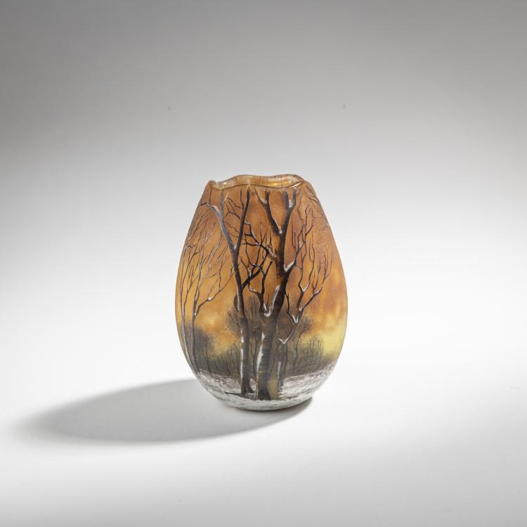 Hauptbild zu Objekt, Vase 'Cr&eacute;puscule neige' or 'Paysage hiver', c. 1902, Daum Fr&egrave;res, Nancy, 176C 372