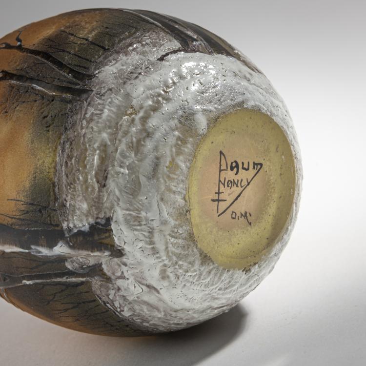 Bild 2 zu Objekt, Vase 'Cr&eacute;puscule neige' or 'Paysage hiver', c. 1902, Daum Fr&egrave;res, Nancy, 176C 372