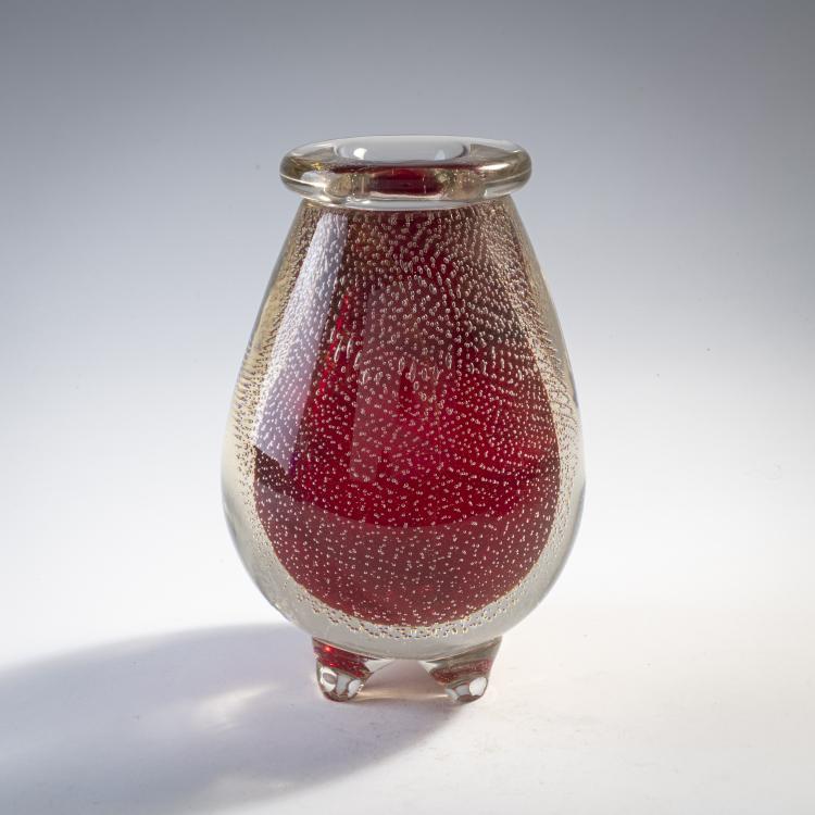 Hauptbild zu Objekt, Vase 'Bullicante', um 1939, Flavio Poli, Seguso Vetri d'Arte, Murano, 175C 469