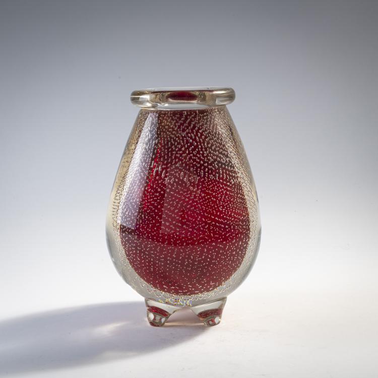 Bild 1 zu Objekt, Vase 'Bullicante', um 1939, Flavio Poli, Seguso Vetri d'Arte, Murano, 175C 469