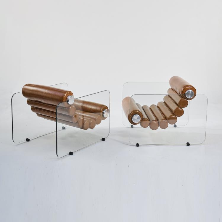 Bild 4 zu Objekt, Zwei Armlehnst&uuml;hle, 1966 (Entwurf), Fabio Lenci, Comfort, Mailand, 175B 292