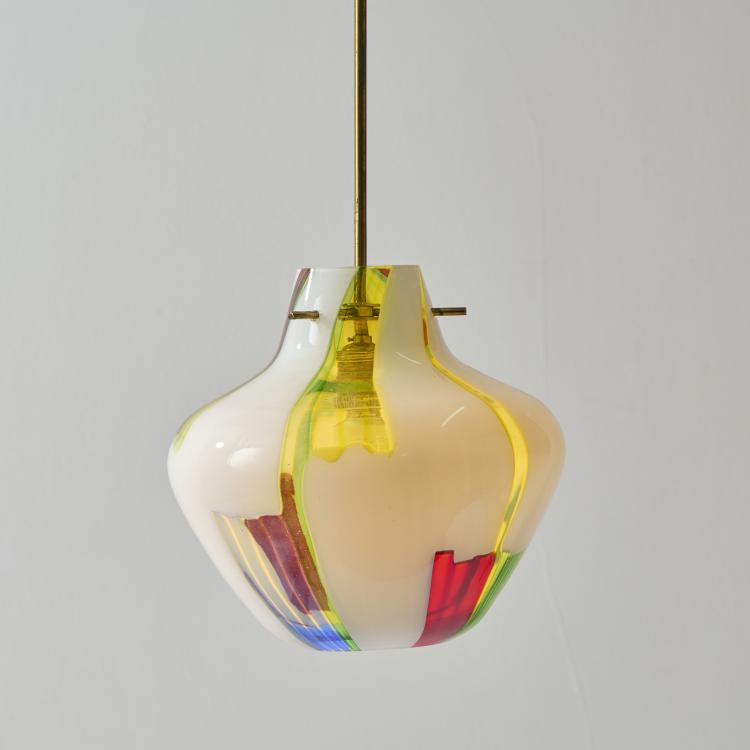 Bild 2 zu Objekt, 'Bandiere' ceiling light , 1954 (design), Anzolo Fuga, Venini & C., Murano, 175B 209