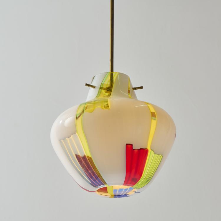 Bild 3 zu Objekt, 'Bandiere' ceiling light , 1954 (design), Anzolo Fuga, Venini & C., Murano, 175B 209