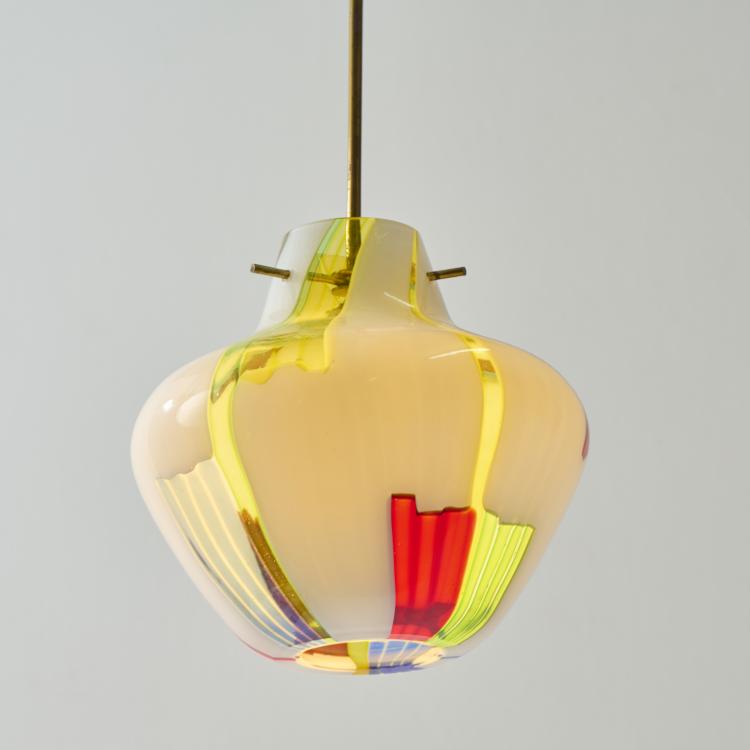 Bild 4 zu Objekt, 'Bandiere' ceiling light , 1954 (design), Anzolo Fuga, Venini & C., Murano, 175B 209