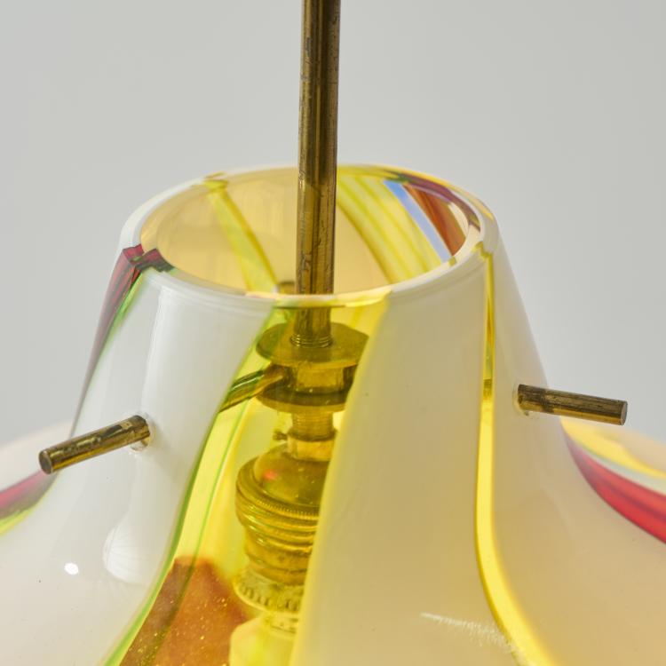 Bild 5 zu Objekt, 'Bandiere' ceiling light , 1954 (design), Anzolo Fuga, Venini & C., Murano, 175B 209