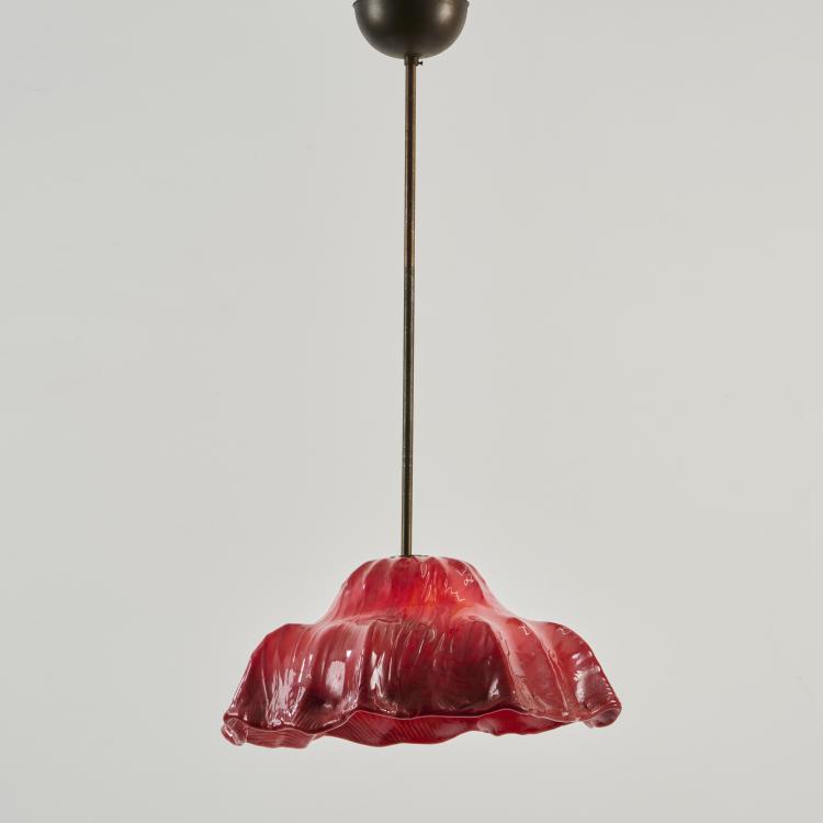 Hauptbild zu Objekt, 'Ninfee' ceiling light, 1964 (design), Toni Zuccheri, Venini & C., Murano, 175B 278