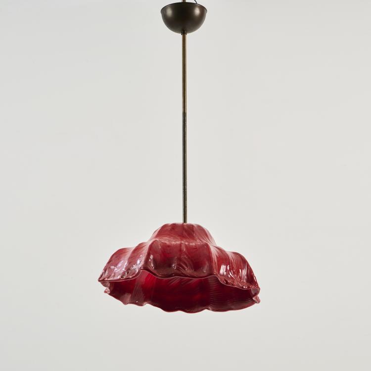 Bild 1 zu Objekt, 'Ninfee' ceiling light, 1964 (design), Toni Zuccheri, Venini & C., Murano, 175B 278