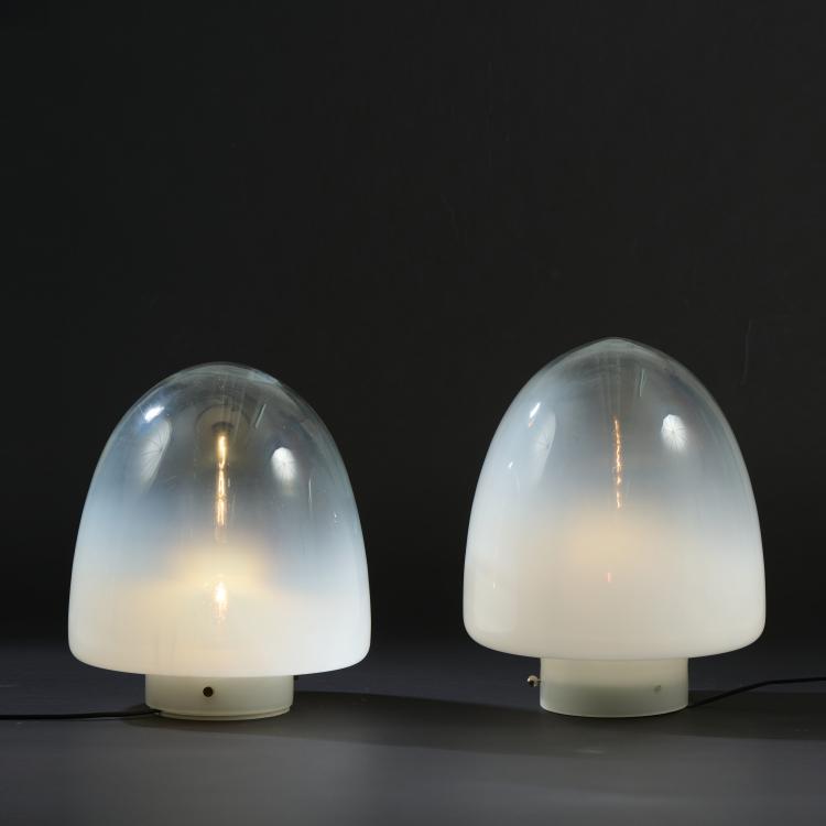 Bild 1 zu Objekt, Two 'Ebe' table lights, c. 1970 (design), Giusto Toso, Leucos, Mailand, 175B 329