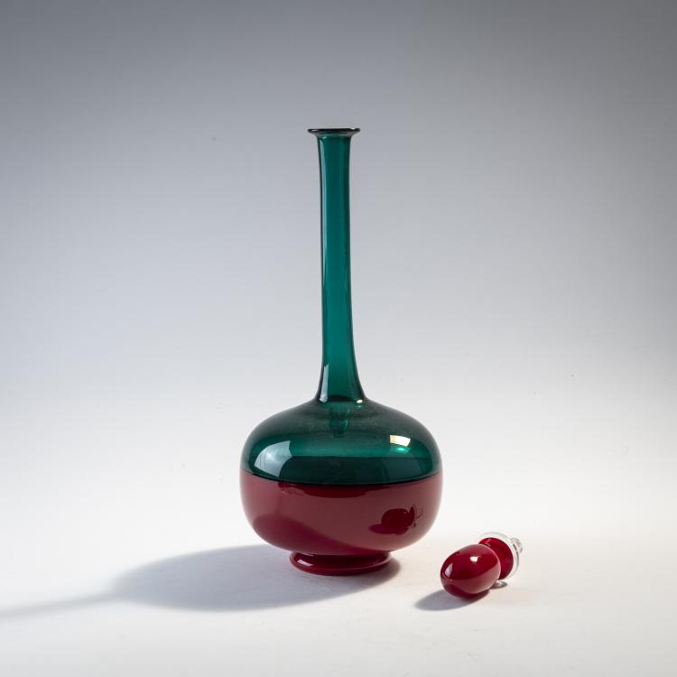 Bild 1 zu Objekt, Flasche mit Stopfen 'Morandiana (V)', 1949/50, Gio Ponti, Venini & C., Murano, 175C 535