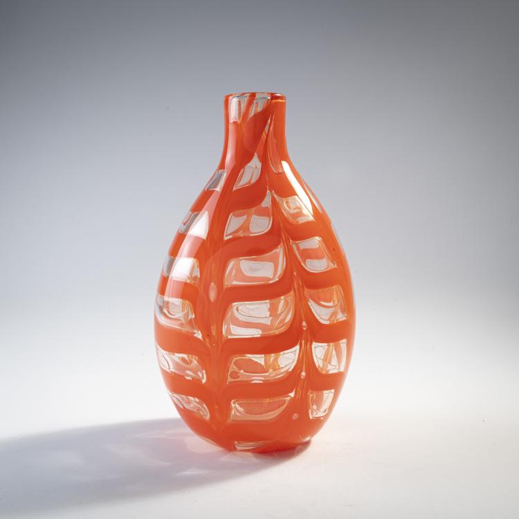 Hauptbild zu Objekt, Vase 'Graffito rosso', 1969, Ercole Barovier, Barovier & Toso, Murano, 175C 525