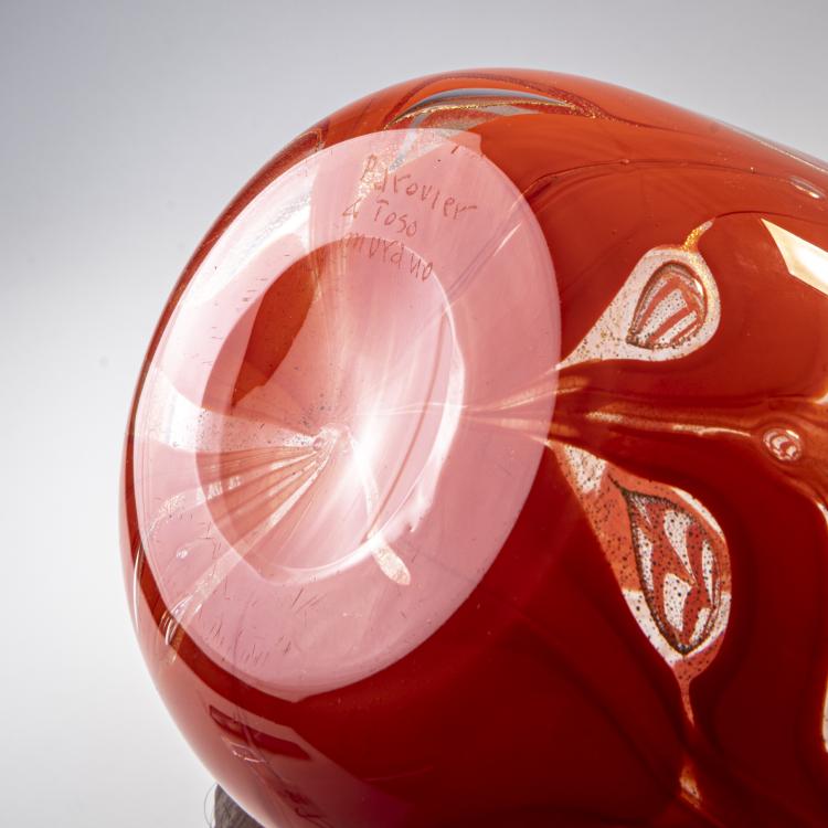 Bild 2 zu Objekt, Vase 'Graffito rosso', 1969, Ercole Barovier, Barovier & Toso, Murano, 175C 525