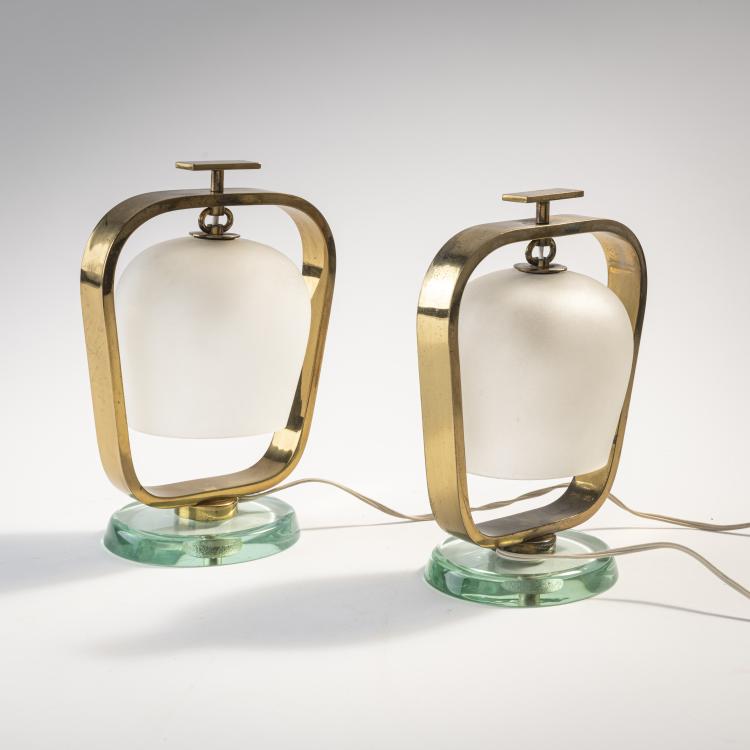 Hauptbild zu Objekt, Two table lights, 1950s (design), Fontana Arte, Mailand / Milan, 175B 205