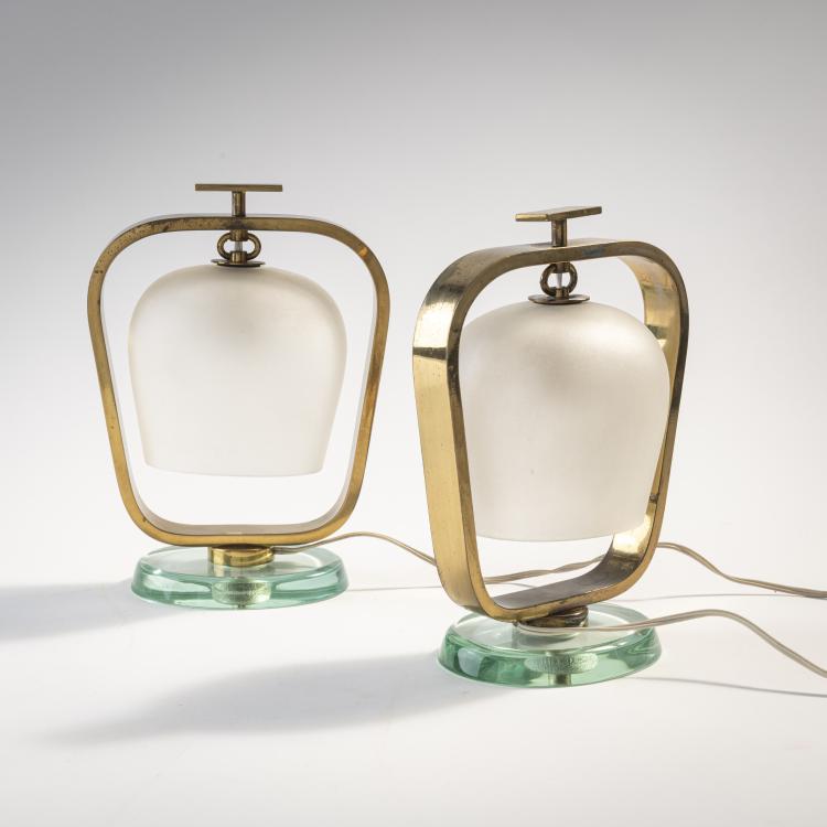 Bild 2 zu Objekt, Two table lights, 1950s (design), Fontana Arte, Mailand / Milan, 175B 205