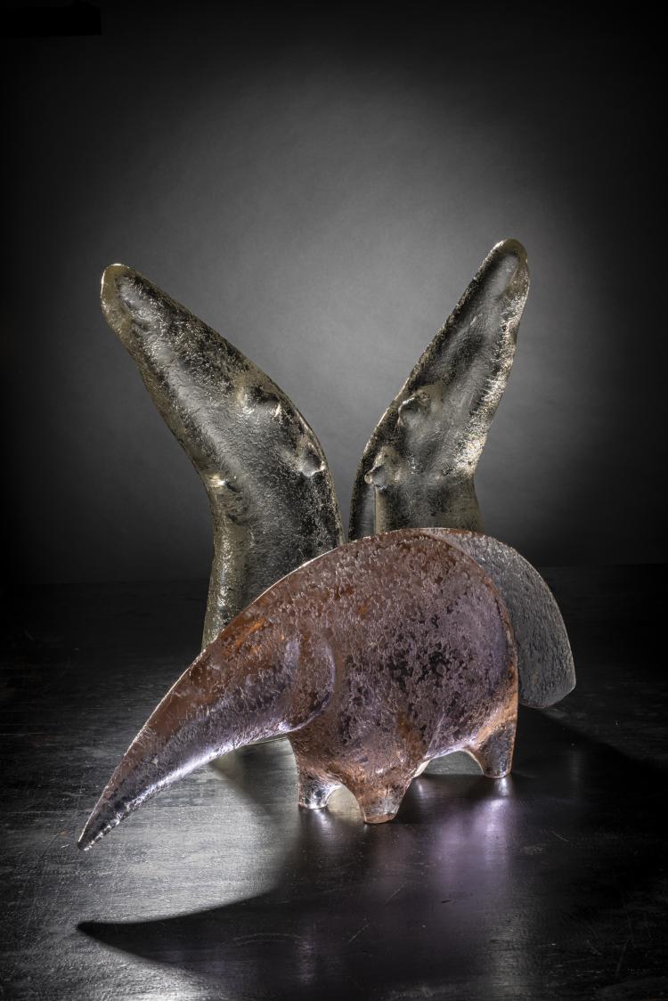 Bild 4 zu Objekt, Two horse heads, c. 1965, Antonio Da Ros, Cenedese, Gino, Murano, 175C 637
