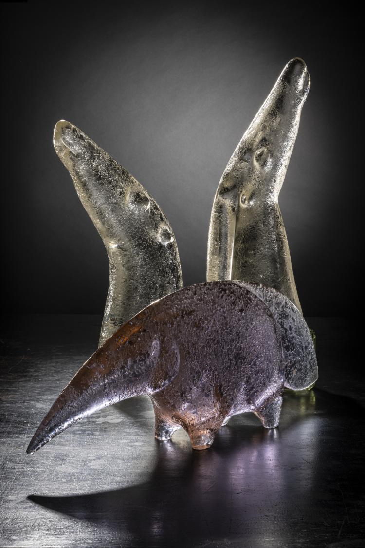 Bild 5 zu Objekt, Two horse heads, c. 1965, Antonio Da Ros, Cenedese, Gino, Murano, 175C 637