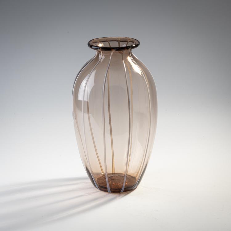 Bild 1 zu Objekt, Gro&szlig;e Vase 'A fili di lattimo', um 1926, Napoleone Martinuzzi, Venini & C., Murano, 175C 445
