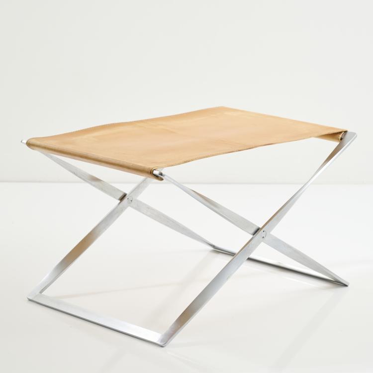 Bild 1 zu Objekt, 'PK - 91' folding stool, 1961 (design), Poul Kjaerholm, Hansen, Fritz, Aller&oslash;d, 176B 201