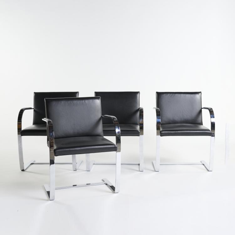 Bild 1 zu Objekt, Four 'Brno' armchairs, 1929/30 (design), Ludwig Mies van der Rohe, Knoll International, New York, 176B 206