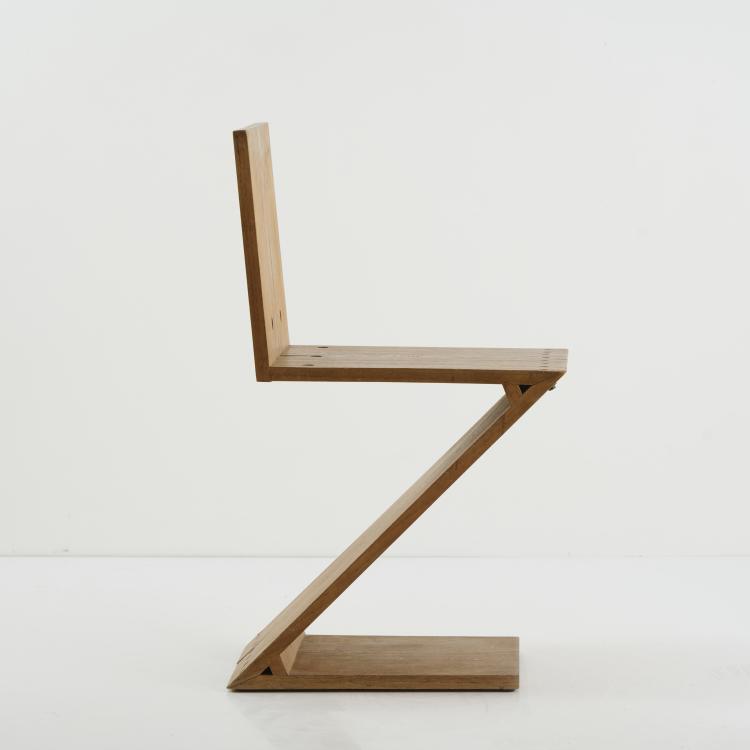 Bild 1 zu Objekt, 'Zig Zag' - chair, 1932-34 (design), Gerrit Rietveld, Groenekan, van de, G.A., De Bilt, 176B 139