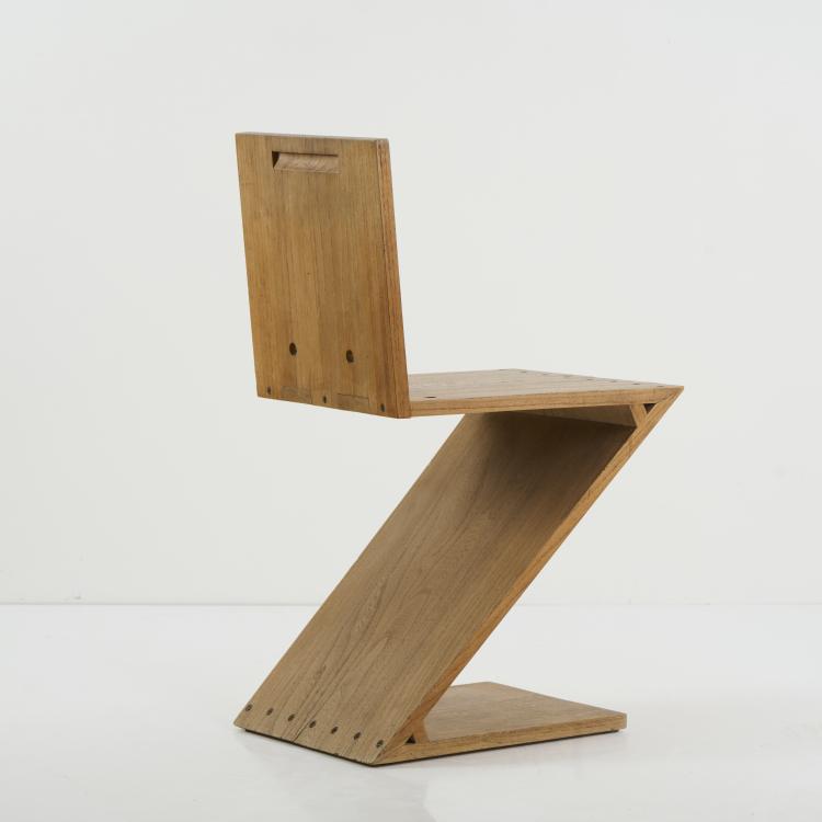 Bild 2 zu Objekt, 'Zig Zag' - chair, 1932-34 (design), Gerrit Rietveld, Groenekan, van de, G.A., De Bilt, 176B 139