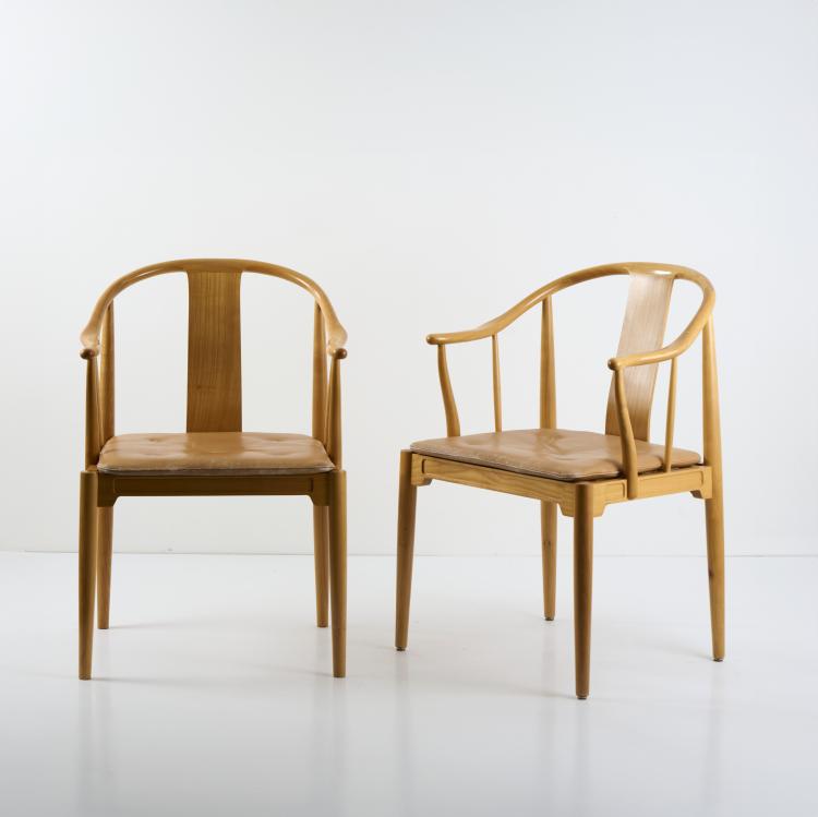 Bild 2 zu Objekt, Two 'China Chair' armchairs, 1944 (design), Hans J. Wegner, Hansen Fritz, 176B 167