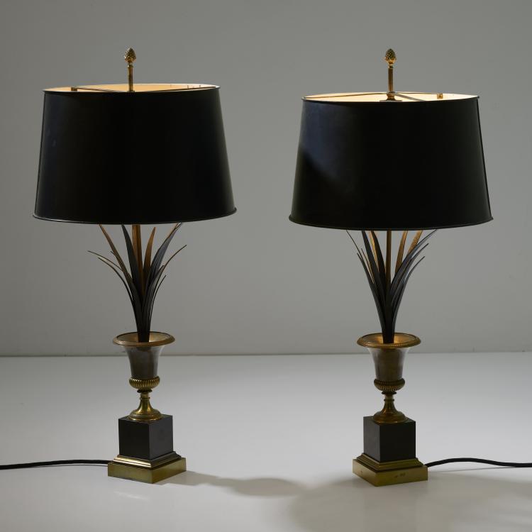 Hauptbild zu Objekt, Two table lights, 1970s, Maison Charles, Paris, 176B 214