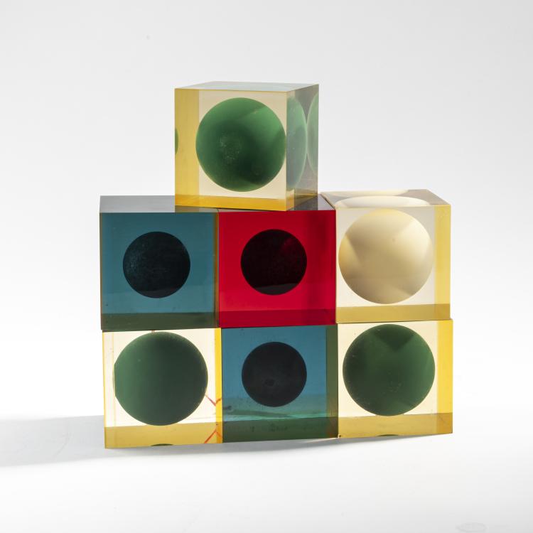 Bild 1 zu Objekt, Sieben Kuben, um 1959-63, Enzo Mari, Danese, Mailand, 176B 171
