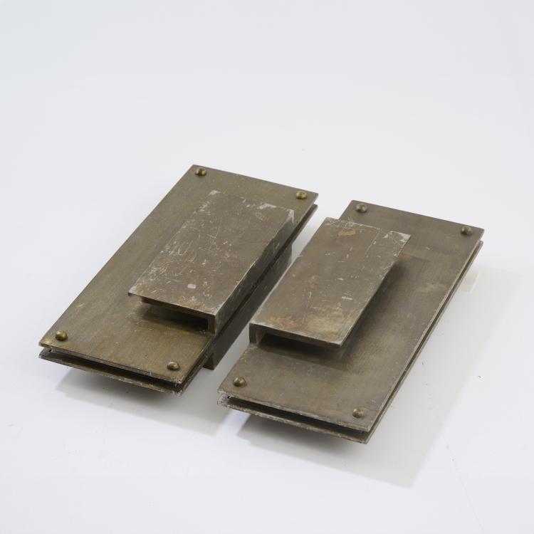 Bild 2 zu Objekt, Two door handles, 1990s, Stefan Herzog, Werkstatt Herzog, Stefan, M&uuml;nchen, 176B 346